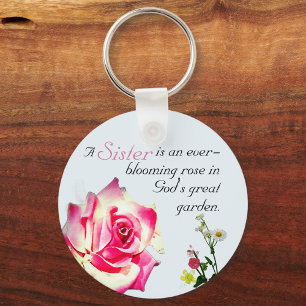 Thank God for Sister Key Ring