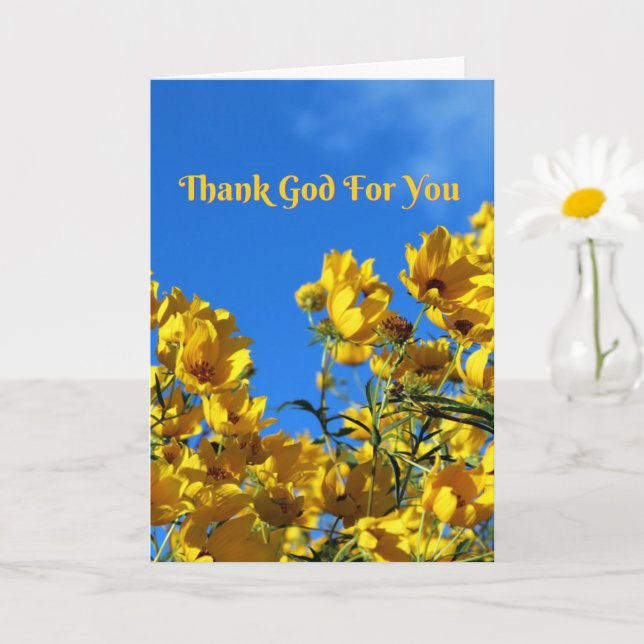 Thank God For You (Colossians 3:12) Card (Small Plant)