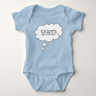 Thank God It's Friday Funny Baby Bodysuit
