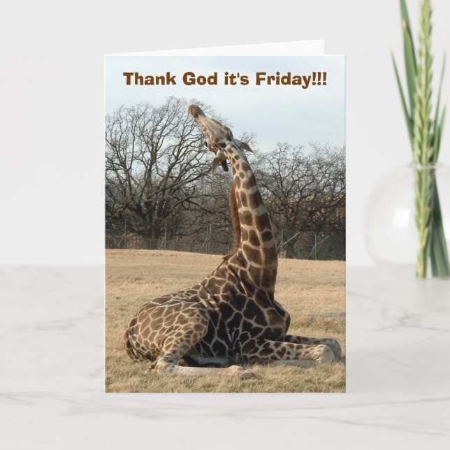 Thank God it's Friday!!! Thank You Card (Front)