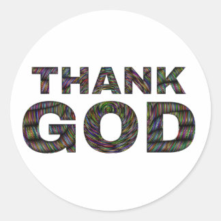 Thank God praising sticker