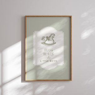 Thank Heaven for Little Boys Wall Art