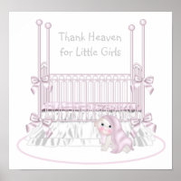 Thank Heaven For Little Girls Nursery Art