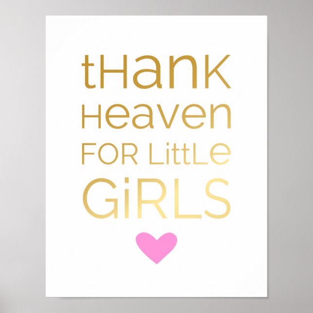 Thank Heaven For Little Girls - Pink - Poster (Front)