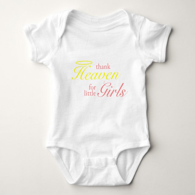 Thank Heaven For Little Girls T-Shirt Baby Bodysuit (Front)