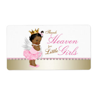 Thank Heaven for Little Girls Water Bottle Labels