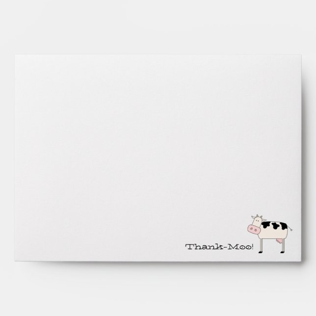 Thank-Moo! Customised Envelope (Front)