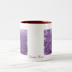 Thank Mum Porcupine Purple 15 oz mug