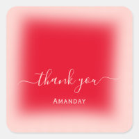 Thank Name Blush Red Pink  Bridal Sweet16