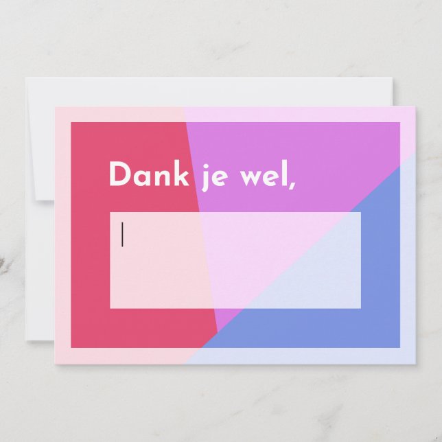Thank someone yourself you card (Front)