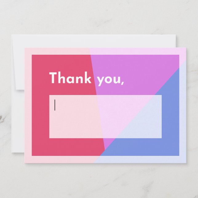 Thank someone yourself you card (Front)