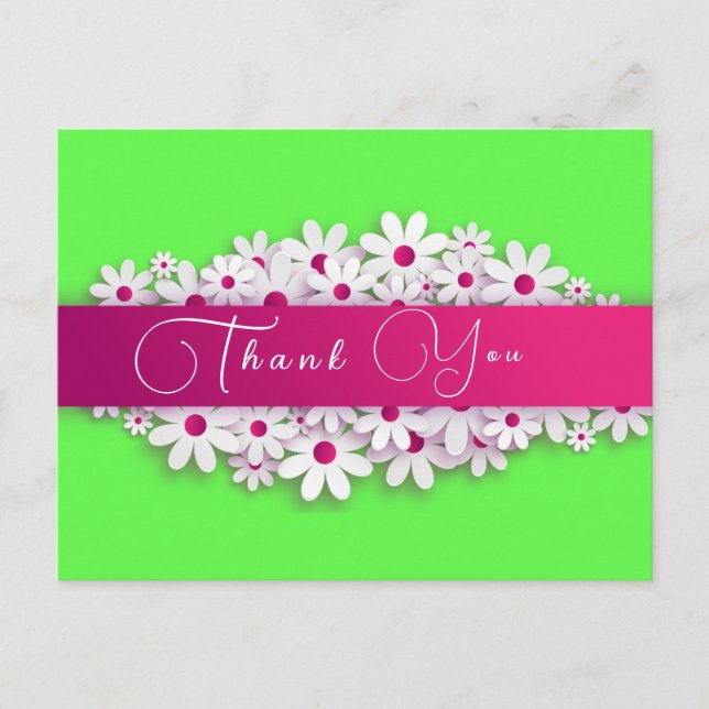 Thank To new Customer. Postcard (Front)