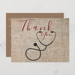 Thank to the doctor Postcard