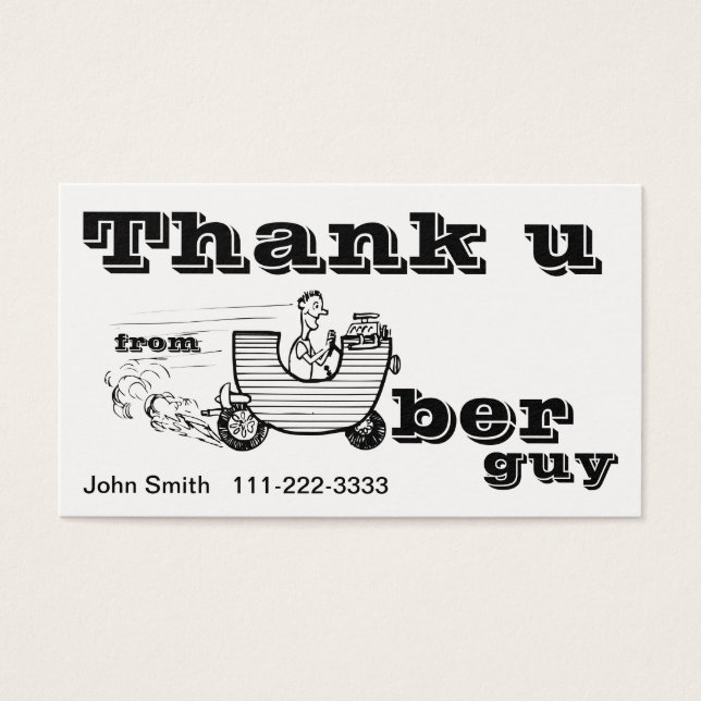 Thank U - from Uber Guy (Front)