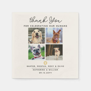 Thank You 4 Pet Photos Wedding Napkin