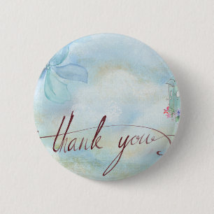thank you 6 cm round badge