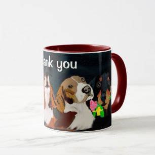 Thank You  - a dog gathering Mug