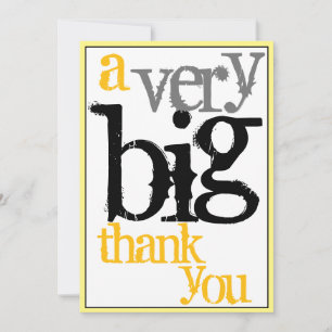 Thank You A Very Big Employee Staff Appreciation Card