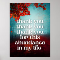 Thank You Abundance Money Law of Attraction Quote