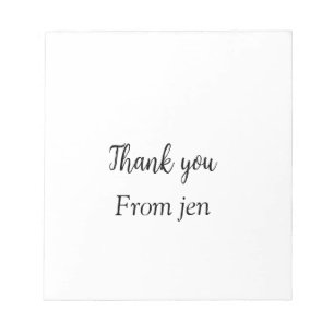 Thank you add your name text image editable poste notepad