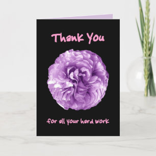 THANK YOU Admin Professionals Day PURPLE Card