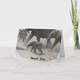 Thank You -   African Elephant Card