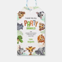 Thank You All Party Animals Cute Safari Birthday