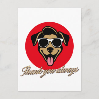 Thank you always postcard