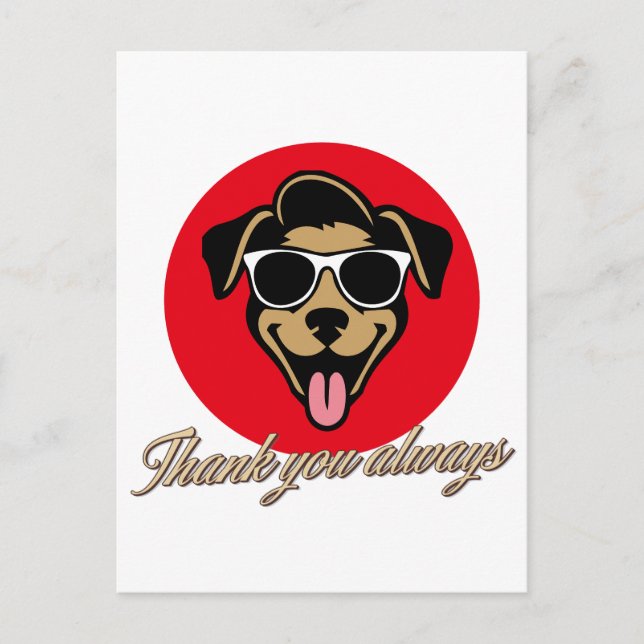 Thank you always postcard (Front)