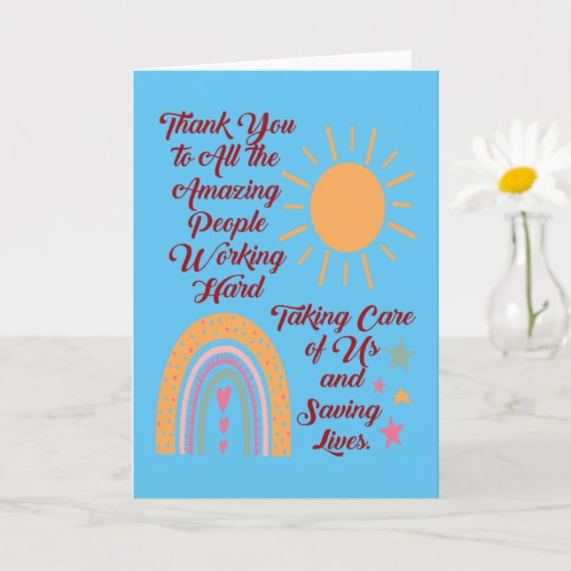 Thank You Amazing People Card (Small Plant)