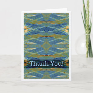 Thank You Any Occasion Blank Abstract Design Card