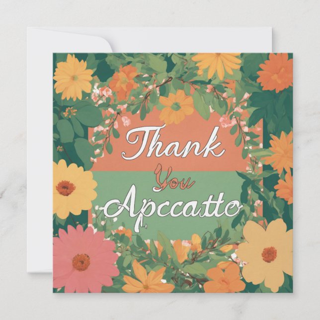 Thank You Appreciated Card (Front)