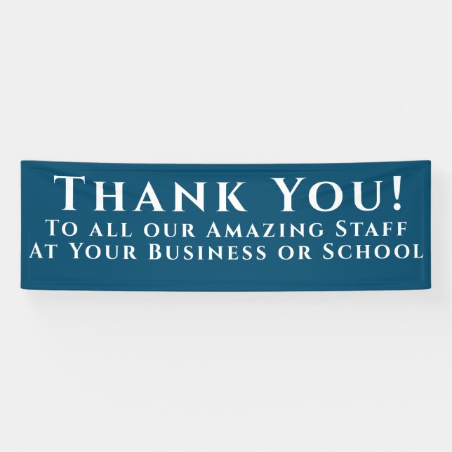 Thank You Appreciation Typography Banner (Horizontal)