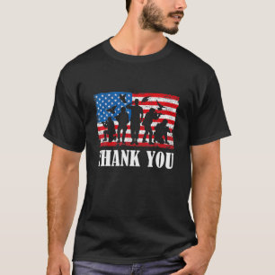Thank You Army Gift Memorial Day Partiotic Militar T-Shirt