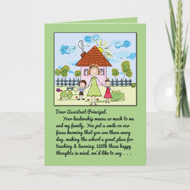 Thank You Assistant Principal-Smile on Our Faces (Front)