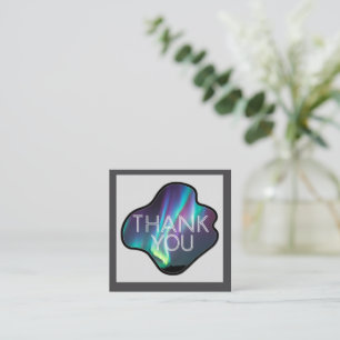 Thank You, Aurora Borealis Enclosure Card