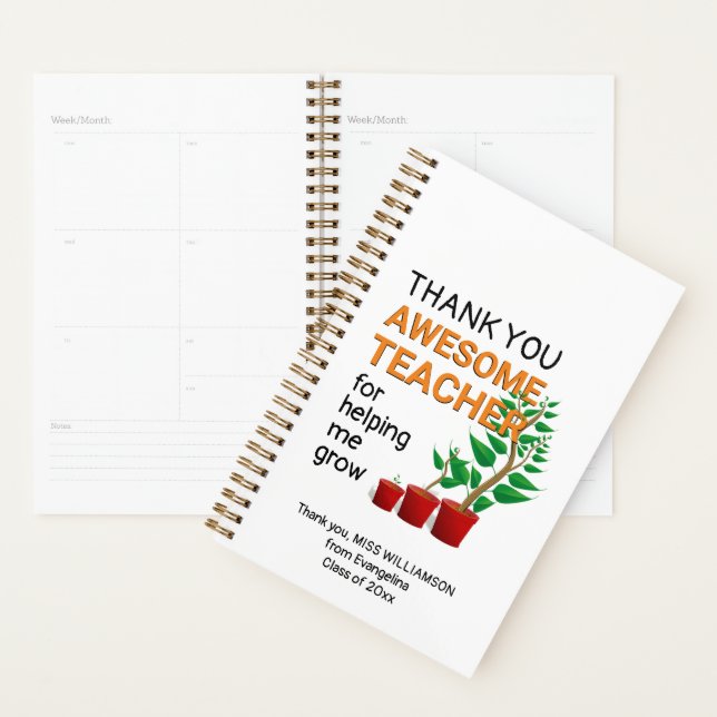 Thank You AWESOME TEACHER Planner (Display)