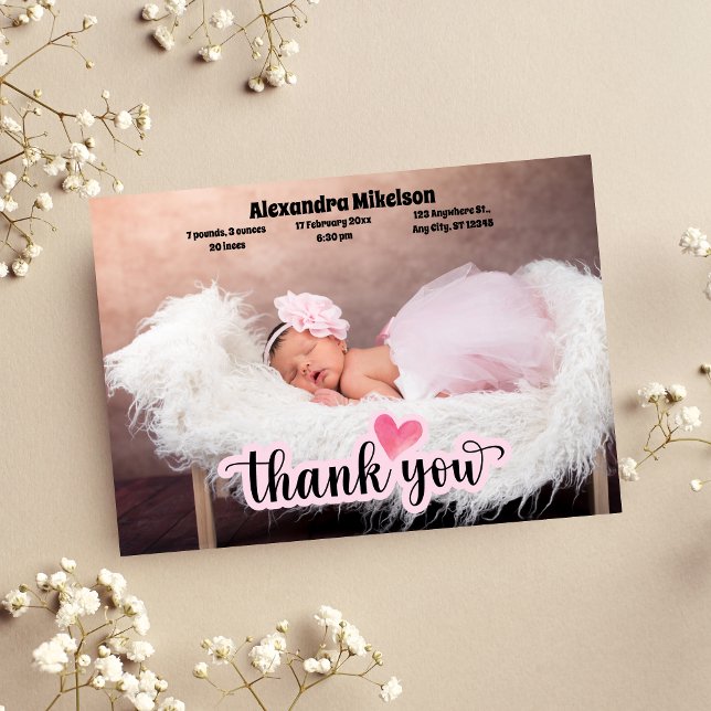 Thank You Baby  Birth Announcement (Creator Uploaded)