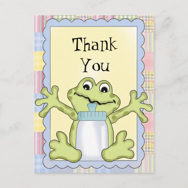 Thank You Baby Frog Postcard (Front)