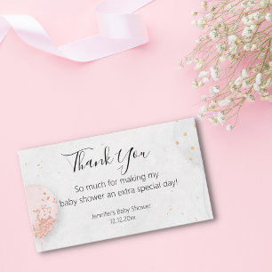 thank you baby shower balloons photo stylish card