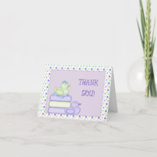 Thank You Baby Shower Ducks Card