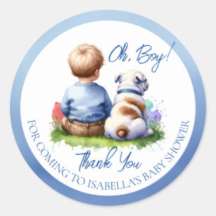 Thank You   Baby Shower Favor Classic Round Sticker