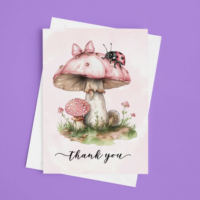 Thank you Baby Shower Ladybug Mushroom (Creator Uploaded)