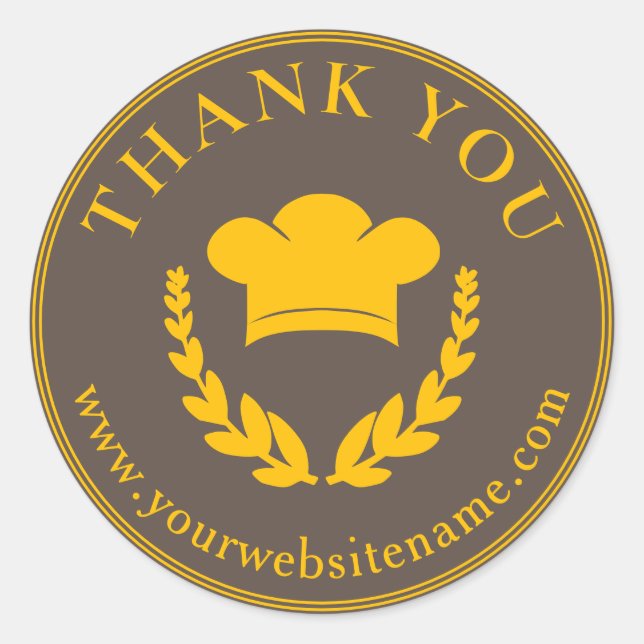 Thank You Bakery Label Sticker (Front)