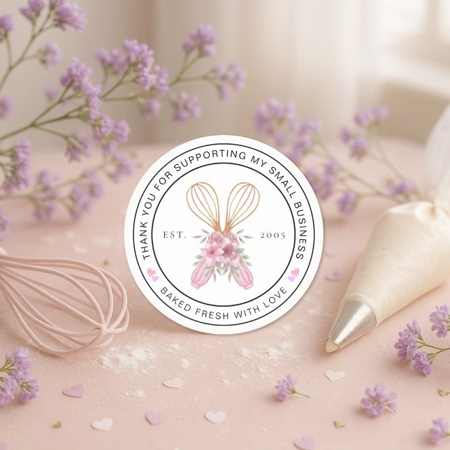 Thank You Bakery Product Business Labels (Creator Uploaded)