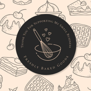 Thank You Baking Business Sticker