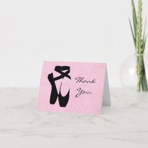 Thank You Ballet Shoes Card