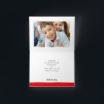 THANK YOU bar mitzvah modern red gold calligraphy Card<br><div class="desc">A modern, simple design for a THANK YOU CARD Setup as a template it is simple for you to add your own details, or hit the customise button and you can add or change text, fonts, sizes etc TIP :: 1. To resize / reposition the image/photo hit the orange "customise...</div>