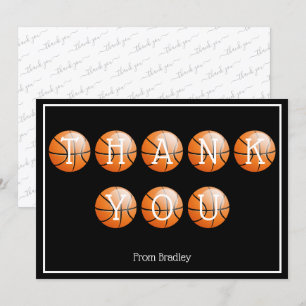 Thank You Basketball Custom Personalised