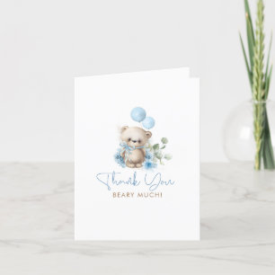 Thank You Beary Much Bear Baby Shower Card